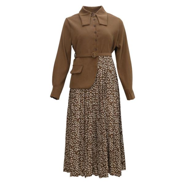 casual dresses perhaps u women black brown turn dwon collar floral print long sleeve pocket sash midi mid-calf shirt dress elegant autumn d1, Black;gray
casual dresses perhaps u women black brown turn dwon collar floral print long sleeve pocket sash midi mid-calf shirt dress elegant autumn d1, Black;gray
