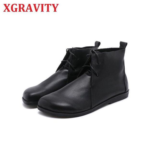 boots xgravity s151 ladies forest fashin women's leisure flat genuine leather lace up girl shoes, Black
boots xgravity s151 ladies forest fashin women's leisure flat genuine leather lace up girl shoes, Black