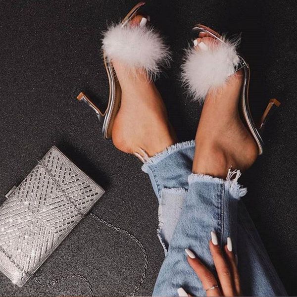 feather sandals open toed 7cm stiletto high heels summer fashion party plus size women's shoes 41 42, Black
feather sandals open toed 7cm stiletto high heels summer fashion party plus size women's shoes 41 42, Black