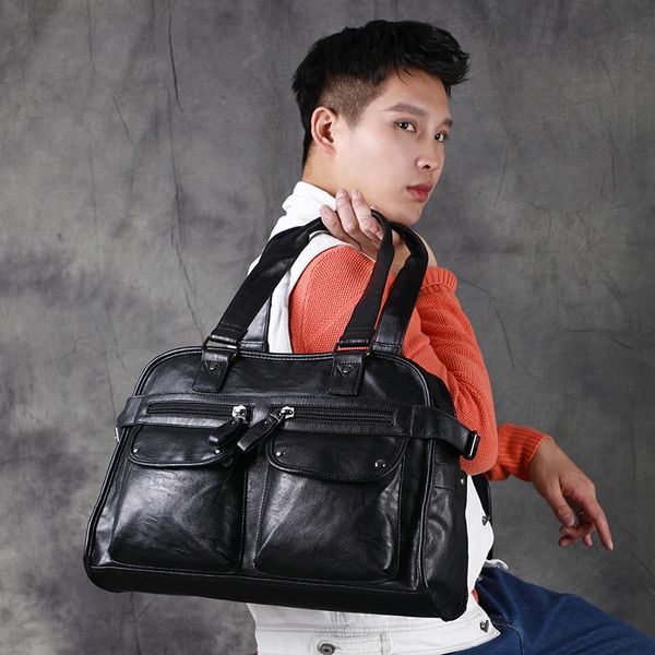 fashionable men's travelling bag shoulder handbag cross-body multi-functional fashion duffel bags