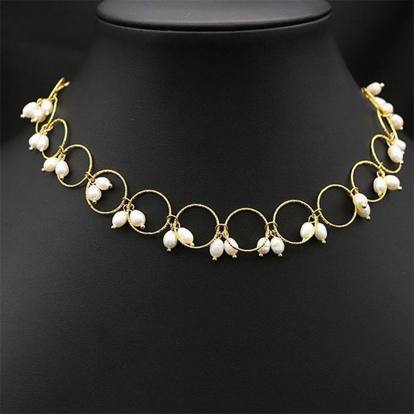chokers natural freshwater pearls women short choker necklace temparement party evening handmade original design vintage jewelry fashion, Golden;silver
chokers natural freshwater pearls women short choker necklace temparement party evening handmade original design vintage jewelry fashion, Golden;silver