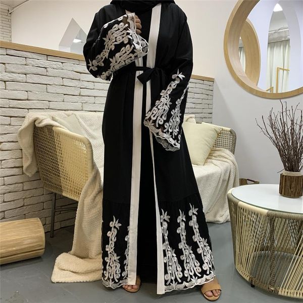 ethnic clothing muslim woman's dress fashion mesh stitching embroidery loose lace-up cardigan robe dubai long belt donsignet, Red
ethnic clothing muslim woman's dress fashion mesh stitching embroidery loose lace-up cardigan robe dubai long belt donsignet, Red