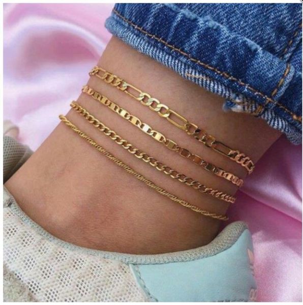 anklets bohemia hippie 4pc set gold plating geometric alloy chain ankle bracelets for women, Red;blue
anklets bohemia hippie 4pc set gold plating geometric alloy chain ankle bracelets for women, Red;blue