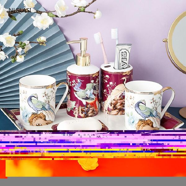 bath accessory set chinese style a hundred birds pray ceramic home bathroom soap dish lotion bottle toothbrush holder mouth cup five piece
bath accessory set chinese style a hundred birds pray ceramic home bathroom soap dish lotion bottle toothbrush holder mouth cup five piece