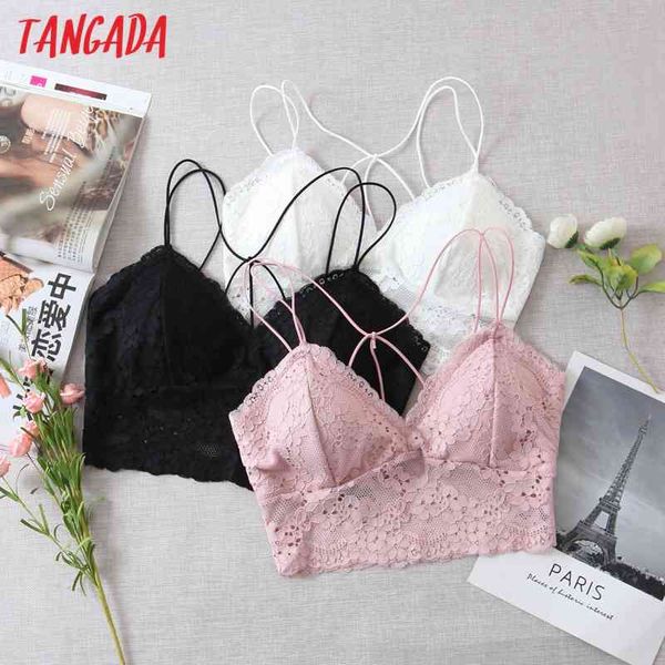 women lace bralette camis crop spaghetti strap sleeveless backless short shirts female solid 8h74 210416, White
women lace bralette camis crop spaghetti strap sleeveless backless short shirts female solid 8h74 210416, White