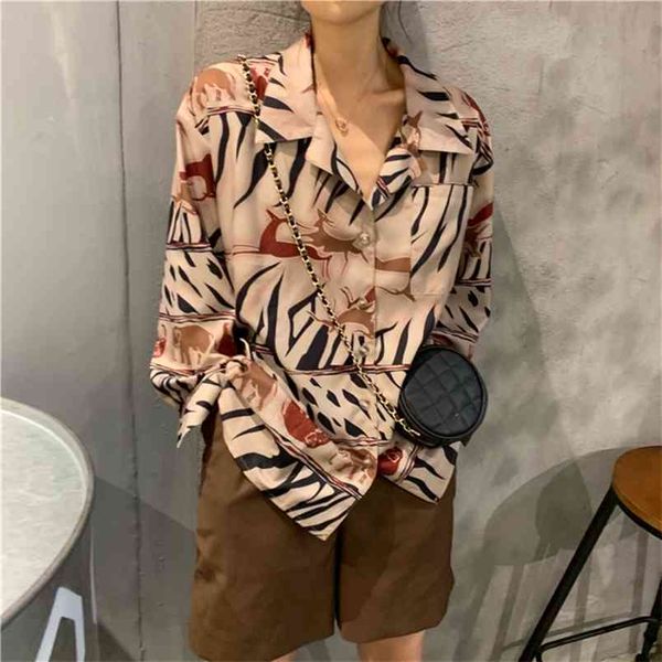 arrival spring summer korea fashion women long sleeve turn-down collar loose shirts vintage print blouses female s132 210512, White
arrival spring summer korea fashion women long sleeve turn-down collar loose shirts vintage print blouses female s132 210512, White
