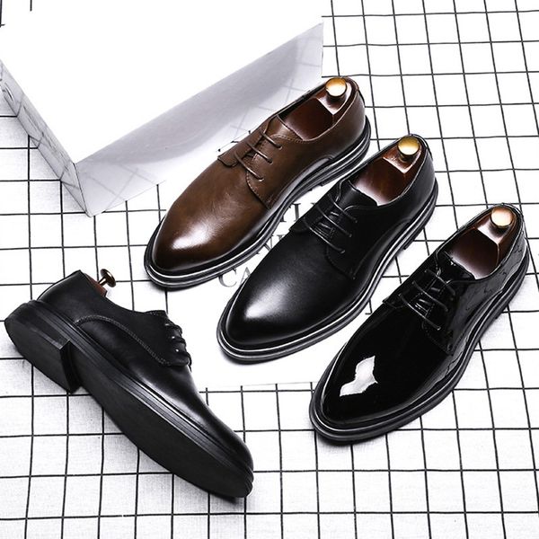 concise designer mens black derby shoes fashion pointed toe patent leather office career business leisure zapatos 38-46 zyd-3017
concise designer mens black derby shoes fashion pointed toe patent leather office career business leisure zapatos 38-46 zyd-3017