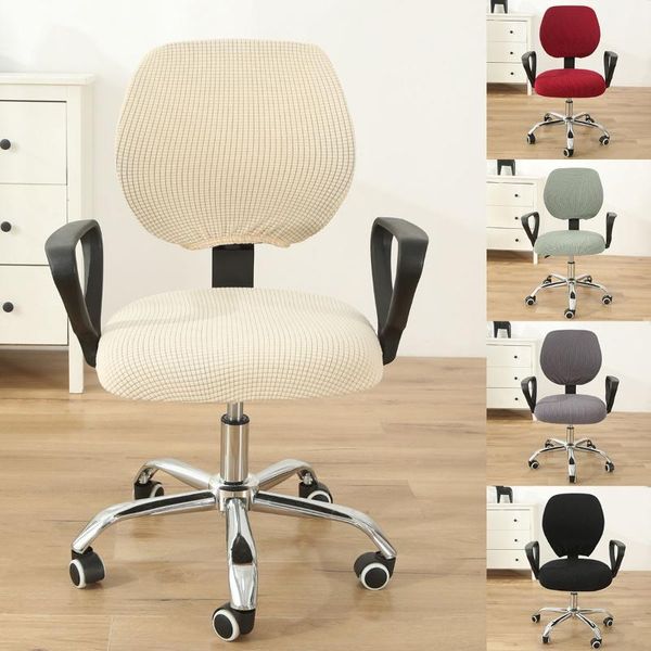 chair covers rotating cover stretch swivel computer protector home office back seat decor anti dust pure color case
chair covers rotating cover stretch swivel computer protector home office back seat decor anti dust pure color case