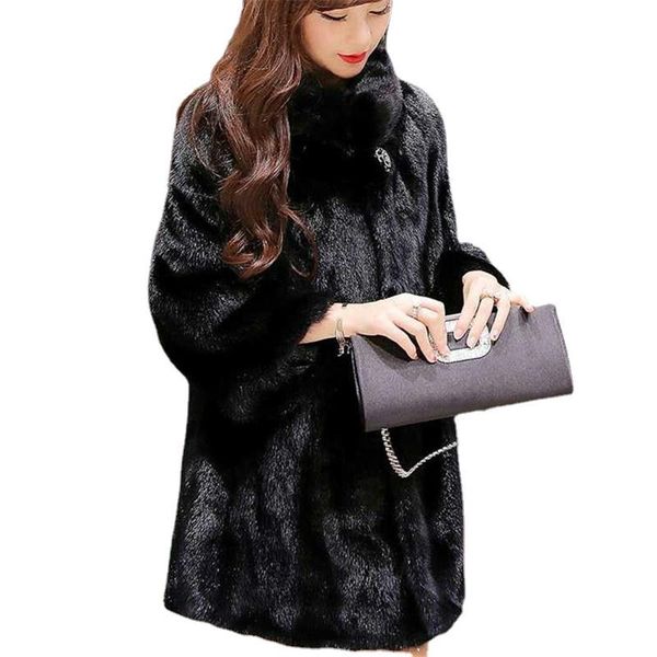 women's fur & faux 2021 women autumn winter stand collar mink coat jacket elegant plush coats, Black
women's fur & faux 2021 women autumn winter stand collar mink coat jacket elegant plush coats, Black