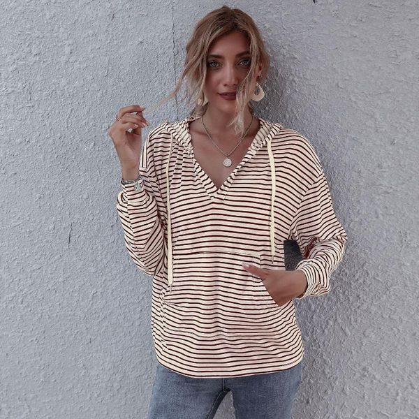 women's hoodies & sweatshirts autumn and sweatshirt women long sleeve hooded striped hoody pullover elegant ladies loose truien dames s, Black
women's hoodies & sweatshirts autumn and sweatshirt women long sleeve hooded striped hoody pullover elegant ladies loose truien dames s, Black