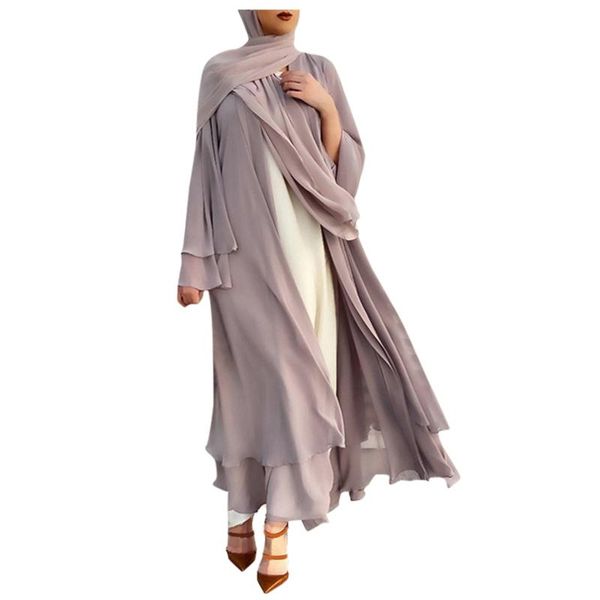 women's jackets 2021 fashion design muslim soft and elegant chiffon solid thin cardigan loose long casual full open stitch, Black;brown
women's jackets 2021 fashion design muslim soft and elegant chiffon solid thin cardigan loose long casual full open stitch, Black;brown