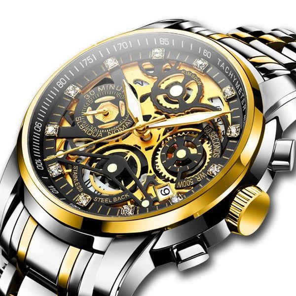 wristwatches 2021 creative non-mechanical hollow watch waterproof calendar classic quartz multifunctional fashion men's, Slivery;brown
wristwatches 2021 creative non-mechanical hollow watch waterproof calendar classic quartz multifunctional fashion men's, Slivery;brown