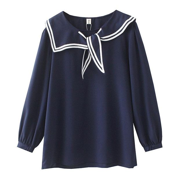 spring 2021 women blouses oversize fashion casual clothes female sailor collar sweet camisa de las mujeres women's & shirts, White
spring 2021 women blouses oversize fashion casual clothes female sailor collar sweet camisa de las mujeres women's & shirts, White