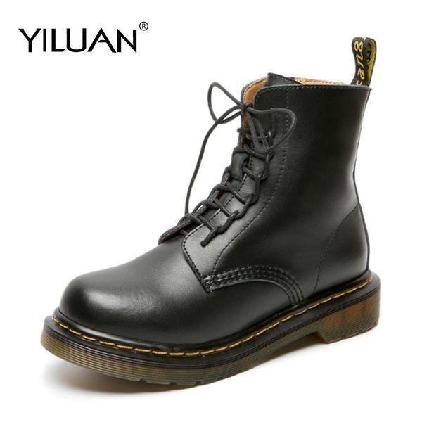 boots yiluan female 2021 autumn motorcycle locomotive leather women booties lace up black winter woman shoes
boots yiluan female 2021 autumn motorcycle locomotive leather women booties lace up black winter woman shoes