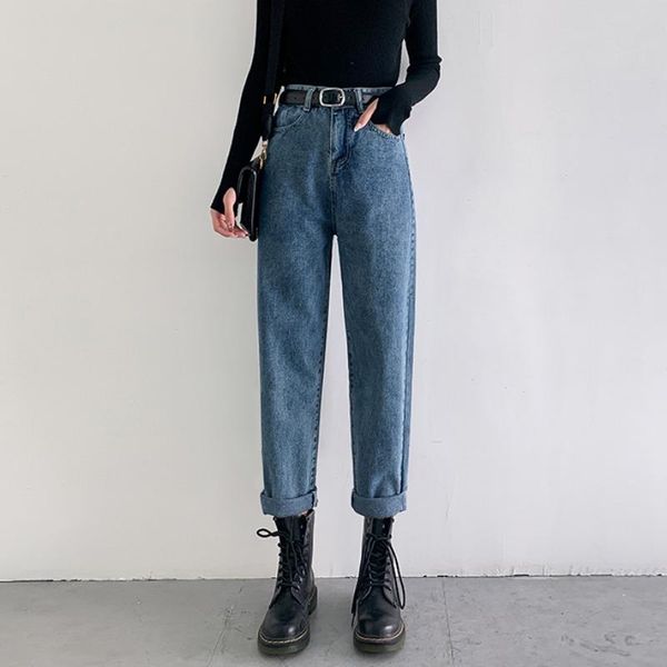 high waist jeans woman 2021 korean vintage blue denim pants harem women gray casual autumn straight leg trousers women's
high waist jeans woman 2021 korean vintage blue denim pants harem women gray casual autumn straight leg trousers women's