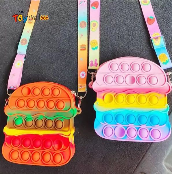 fidget toys hamburger rainbow shoulder bags colorful bag push bubble sensory squishy stress reliever autism needs anti-stress toy for childr
fidget toys hamburger rainbow shoulder bags colorful bag push bubble sensory squishy stress reliever autism needs anti-stress toy for childr