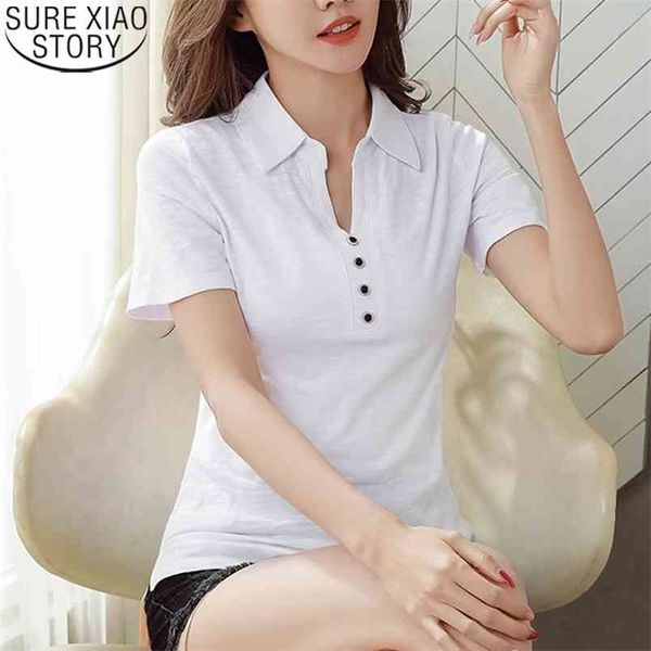 summer tees spring women short sleeve tshirt cotton t-shirt polo shirts fashion bottoming shirt button blusas 13590 210506, White
summer tees spring women short sleeve tshirt cotton t-shirt polo shirts fashion bottoming shirt button blusas 13590 210506, White