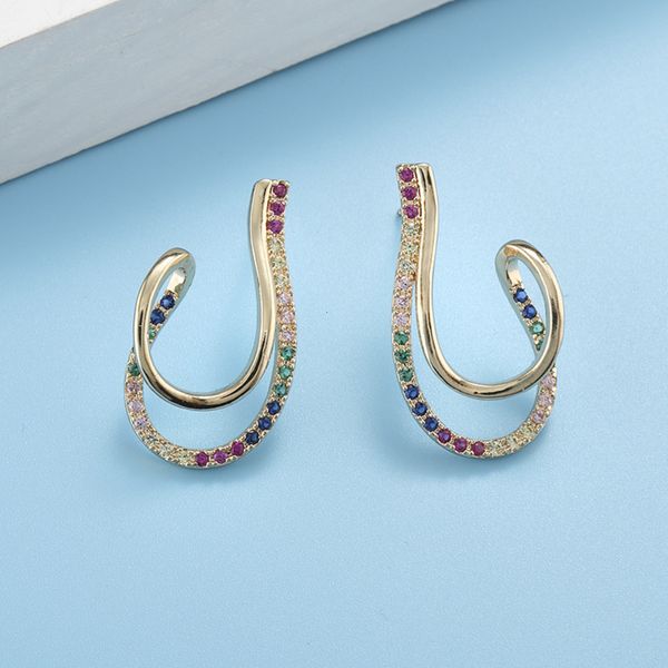 minority u-shaped ladies' celebrity style earrings fashion high-grade s925 silver metal geometric simple earrings, Golden
minority u-shaped ladies' celebrity style earrings fashion high-grade s925 silver metal geometric simple earrings, Golden