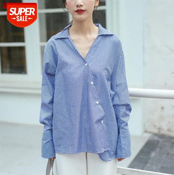 li zhiqi simple temperament striped shirt women oblique placket retro hong kong style loose thin 303-1151 #sw57, Black;gray
li zhiqi simple temperament striped shirt women oblique placket retro hong kong style loose thin 303-1151 #sw57, Black;gray