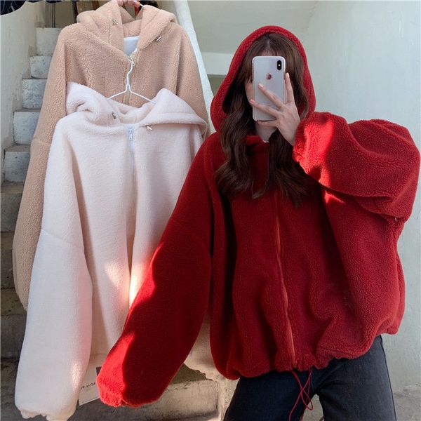 2021 zip-up winter hoodies casual cotton sweatshirt women soild color sweatshirt women plus size hooded korean clothing, Black
2021 zip-up winter hoodies casual cotton sweatshirt women soild color sweatshirt women plus size hooded korean clothing, Black