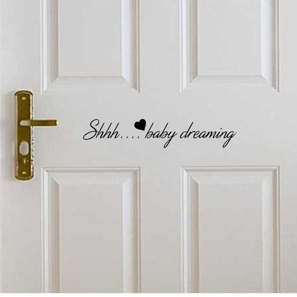 wall stickers kids room door decoration shh baby sleeping quotes sticker decals boys girls home decor cute w405
wall stickers kids room door decoration shh baby sleeping quotes sticker decals boys girls home decor cute w405