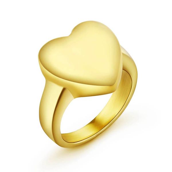 women gold color heart rings stainless steel solid band love for men wedding jewelry wholesale, Slivery;golden
women gold color heart rings stainless steel solid band love for men wedding jewelry wholesale, Slivery;golden