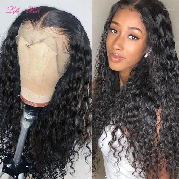 lefa brazilian water wave lace front wig shuangya 100% remy human hair wigs for women 13x4 frontal transparent1, Black;brown
lefa brazilian water wave lace front wig shuangya 100% remy human hair wigs for women 13x4 frontal transparent1, Black;brown