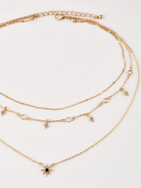 pendant necklaces 2021 european and american fashion ladies multi-layer star necklace rose gold combination, Silver
pendant necklaces 2021 european and american fashion ladies multi-layer star necklace rose gold combination, Silver