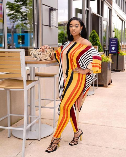 women's two piece pants mudan ladies fashion trend striped irregular long t-shirt set 2-piece, White
women's two piece pants mudan ladies fashion trend striped irregular long t-shirt set 2-piece, White