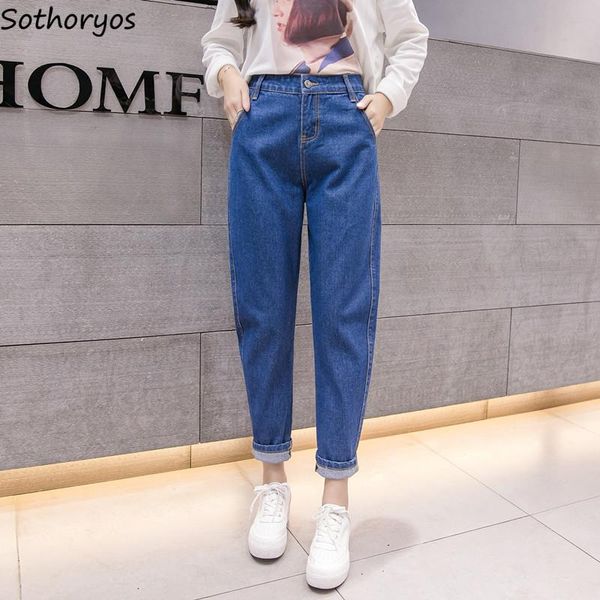 women's jeans women female solid trousers high waist straight bf all-match retro casual fashion korean style chic ladies daily loose, Blue
women's jeans women female solid trousers high waist straight bf all-match retro casual fashion korean style chic ladies daily loose, Blue