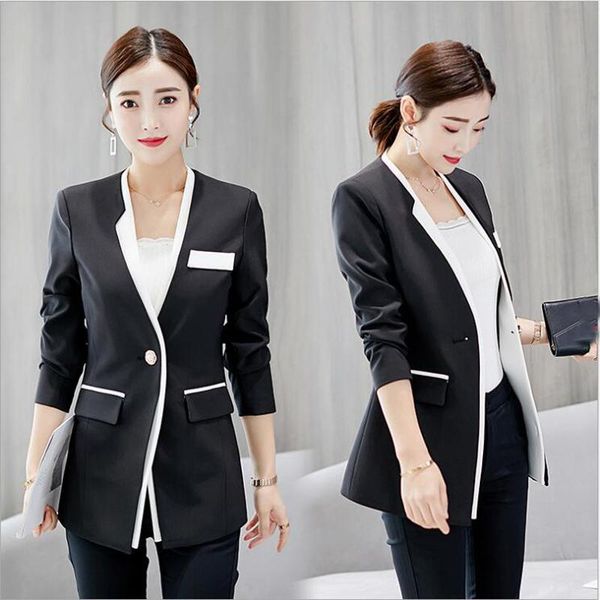 women's suits & blazers fashion blazer feminino women jackets and coats long suit jacket ladies work wear ies lingerie abrigo mujer, White;black
women's suits & blazers fashion blazer feminino women jackets and coats long suit jacket ladies work wear ies lingerie abrigo mujer, White;black