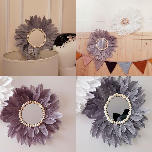 mirrors feather mirror wall decoration acrylic makeup conch flower shaped hanging ornament for bedroom
mirrors feather mirror wall decoration acrylic makeup conch flower shaped hanging ornament for bedroom