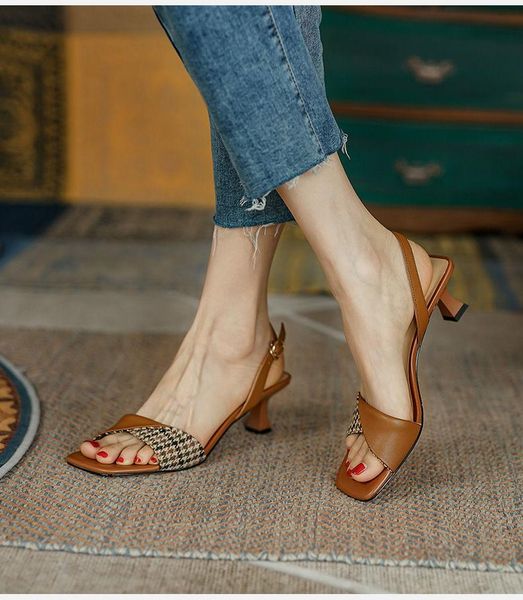 sandals lisapie women square toe thin heel french open toes 2021 summer shoes houndstooth high for, Black
sandals lisapie women square toe thin heel french open toes 2021 summer shoes houndstooth high for, Black