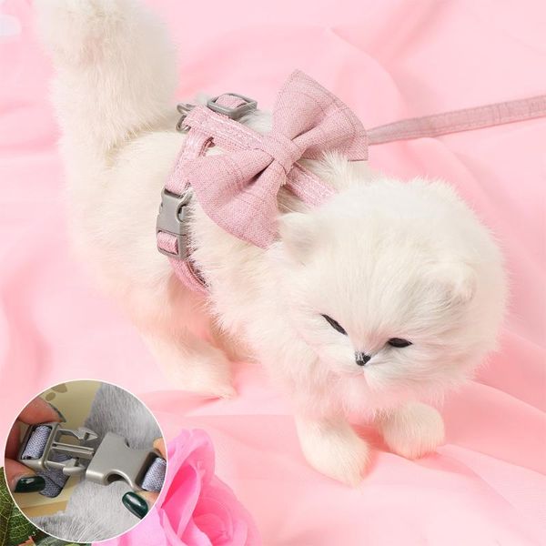 cat collars & leads 1set vest harness and leash set with plain bow for walking outdoor adjustable harnesses breakaway collar cats small pet
cat collars & leads 1set vest harness and leash set with plain bow for walking outdoor adjustable harnesses breakaway collar cats small pet