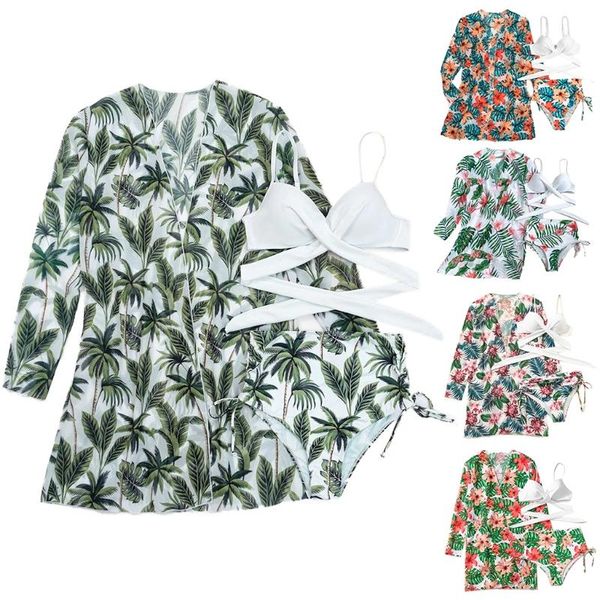 one-piece suits womens 3pcs leaves bikini set cross push up swimsuit with beach cover
one-piece suits womens 3pcs leaves bikini set cross push up swimsuit with beach cover