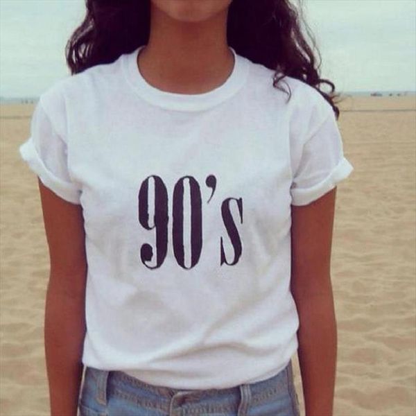 90s letter print and women men t shirt womens short sleeve o neck loose summer tee clothes camisetas mujer, White;black
90s letter print and women men t shirt womens short sleeve o neck loose summer tee clothes camisetas mujer, White;black