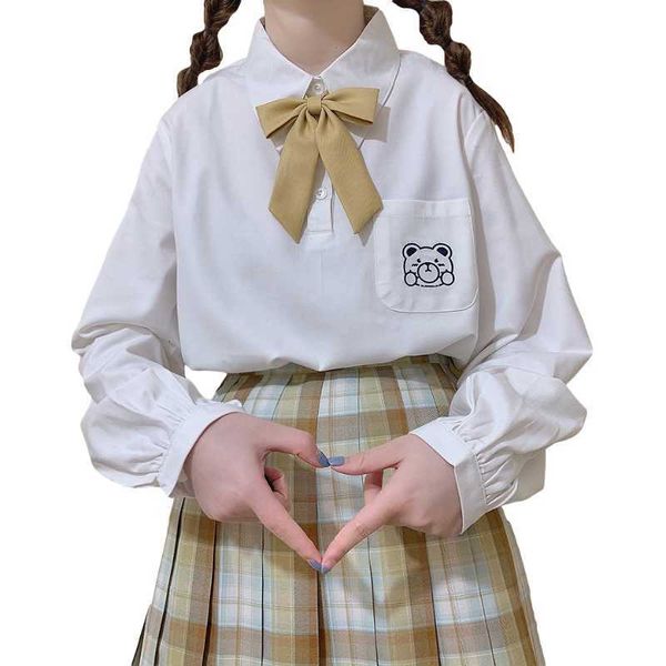 women's knits & tees harajuku jk fashion kawaii blouse women cute bear school girls japan lolita white collar long sleeve cos
women's knits & tees harajuku jk fashion kawaii blouse women cute bear school girls japan lolita white collar long sleeve cos