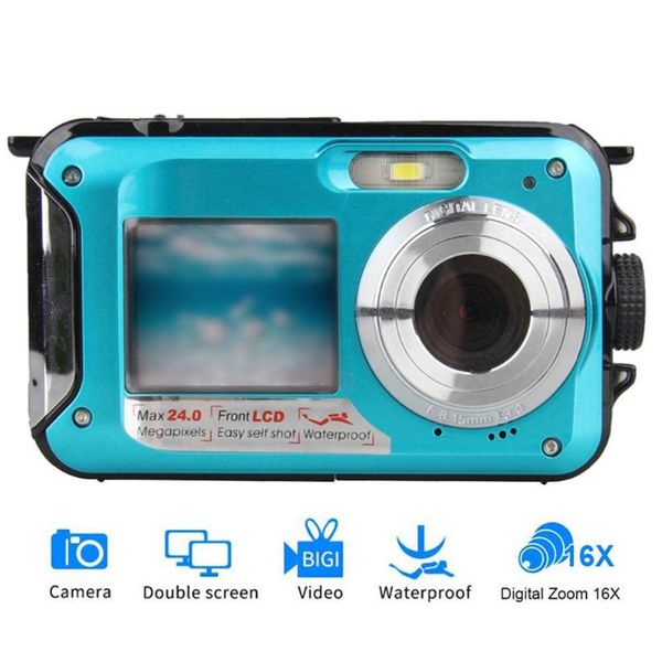dual screen underwater digital camera selfie video recorder waterproof anti-shake 1080p full hd 2.4mp tf card 32gb 16x zoom cameras
dual screen underwater digital camera selfie video recorder waterproof anti-shake 1080p full hd 2.4mp tf card 32gb 16x zoom cameras