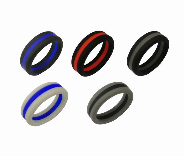 8mm two color sandwich europe silicon ringsfashion silica gel outdoor sports three layer wedding ring 7 to 13 size, Silver
8mm two color sandwich europe silicon ringsfashion silica gel outdoor sports three layer wedding ring 7 to 13 size, Silver