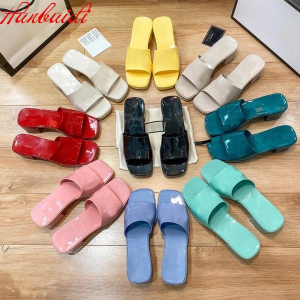 thick sole candy color jelly platform slides women shoes summer square open toe block heels mules outdoor beach dress sandals slippers, Black
thick sole candy color jelly platform slides women shoes summer square open toe block heels mules outdoor beach dress sandals slippers, Black