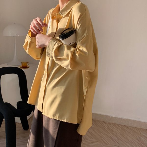 women's blouses & shirts 2021 irregular black spring loose casual solid sleeve button up white blouse mujer fashion
women's blouses & shirts 2021 irregular black spring loose casual solid sleeve button up white blouse mujer fashion