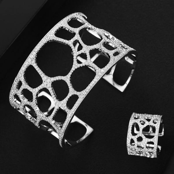 earrings & necklace godki trendy luxury crossover statement bangle cuff ring sets jewelry set for women wedding cubic zirconia dubai party b, Silver
earrings & necklace godki trendy luxury crossover statement bangle cuff ring sets jewelry set for women wedding cubic zirconia dubai party b, Silver