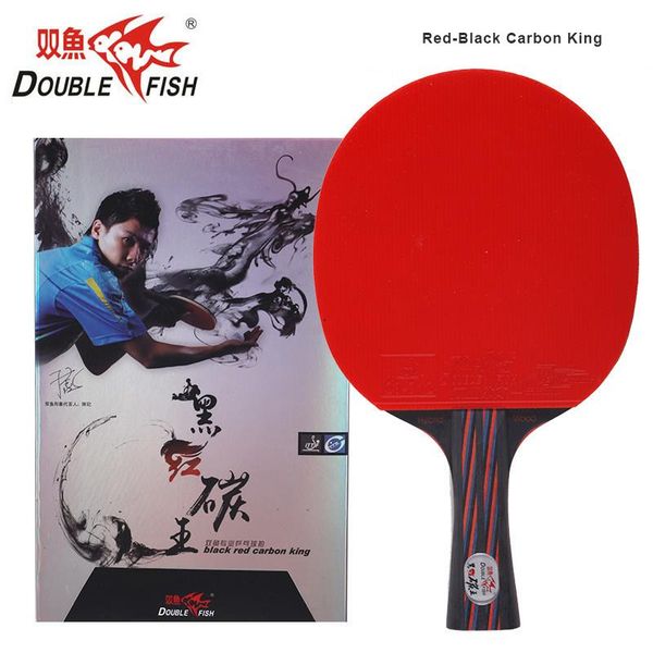 double fish red black carbon king long handle table tennis racket with ittf approved ruber for loop fast attack raquets
double fish red black carbon king long handle table tennis racket with ittf approved ruber for loop fast attack raquets