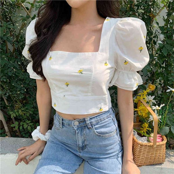 comelembroidery flower women sweet short blouse lace up hollow out fashion shirt female chic korean summer blusas retro 210515, White
comelembroidery flower women sweet short blouse lace up hollow out fashion shirt female chic korean summer blusas retro 210515, White