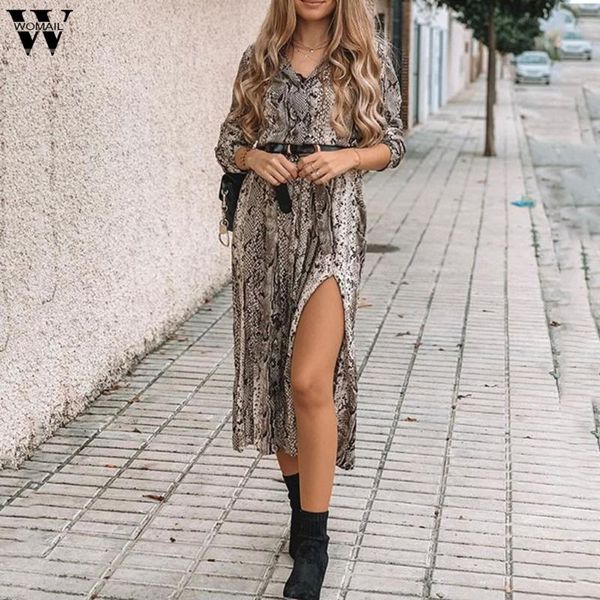 casual dresses womail dress women elegant snake print stylish long sleeve a-line female vintage chiffon split vestidos p, Black;gray
casual dresses womail dress women elegant snake print stylish long sleeve a-line female vintage chiffon split vestidos p, Black;gray
