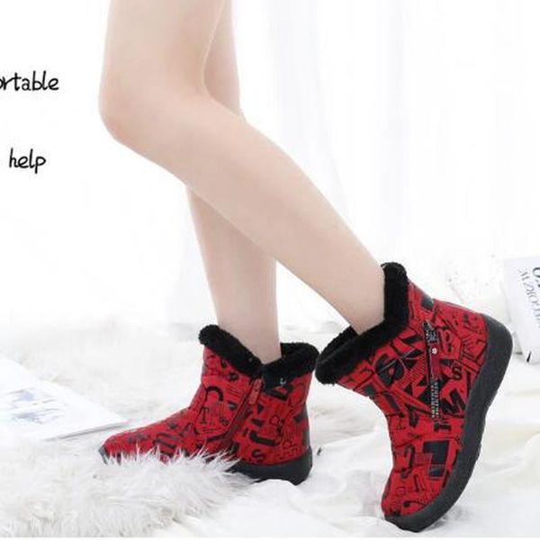 boots women ankle chaussure short booties winter snow warm flats plus size slip on flat shoes woman zapatos mujer sapato nh193, Black
boots women ankle chaussure short booties winter snow warm flats plus size slip on flat shoes woman zapatos mujer sapato nh193, Black