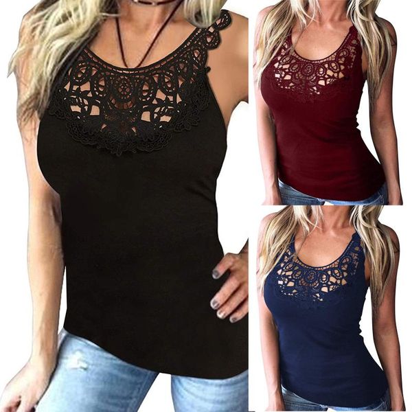 off shoulder women casual fashion solid color lace blouse ladies summer round neck sleeveless tank poleras mujer women's tanks & ca, White
off shoulder women casual fashion solid color lace blouse ladies summer round neck sleeveless tank poleras mujer women's tanks & ca, White