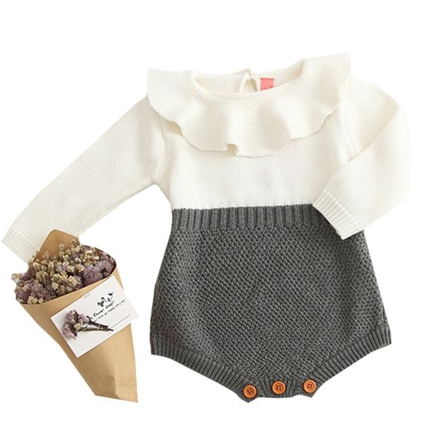 winter autumn kids baby girl long sleeve knitting romper born girls patchwork jumpsuit clothes outfit 210417, White
winter autumn kids baby girl long sleeve knitting romper born girls patchwork jumpsuit clothes outfit 210417, White