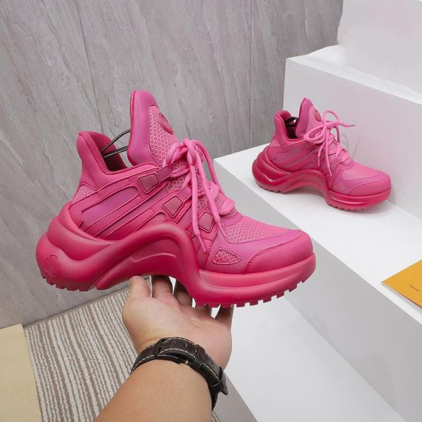 luxury designer archlight runway casual shoes pink trainers leather sneakers with box, Black
luxury designer archlight runway casual shoes pink trainers leather sneakers with box, Black