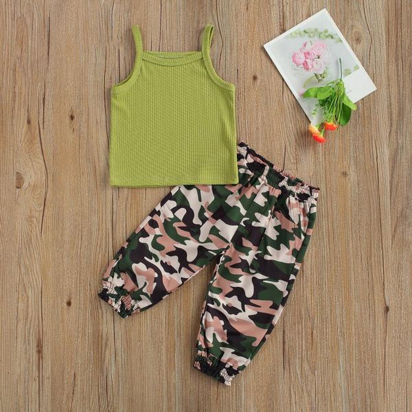 clothing sets baby camisole and trousers camouflage print elastic waist leisure style cool summer, White
clothing sets baby camisole and trousers camouflage print elastic waist leisure style cool summer, White